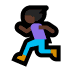 🏃🏿‍♀️ woman running: dark skin tone display on Windows